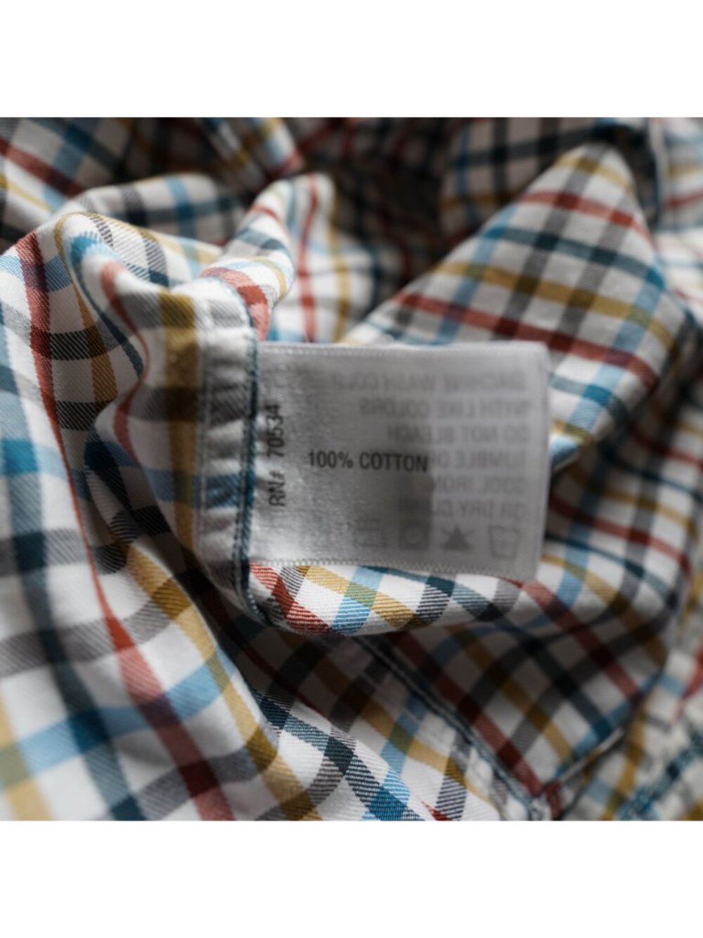 Orvis Button Up Shirt Mens Large Multicolor Plaid Classic Long Sleeve Cotton - Picture 5 of 9